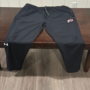 Under Armour Navy Athletic Pants with Logo